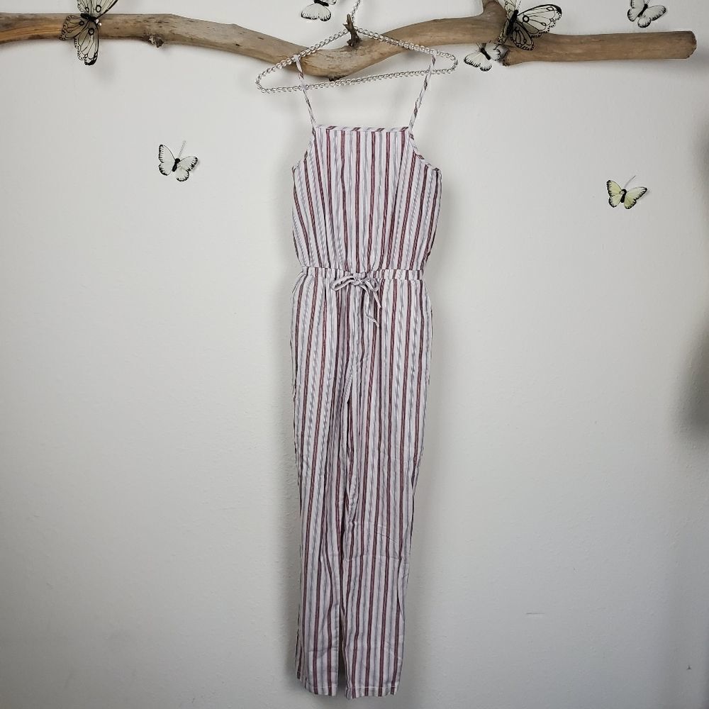 Cisono jumpsuit elastic waist striped